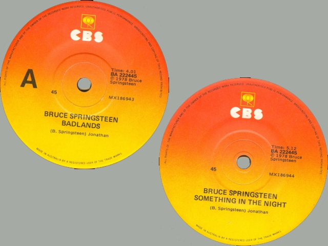 Bruce Springsteen - BADLANDS / SOMETHING IN THE NIGHT